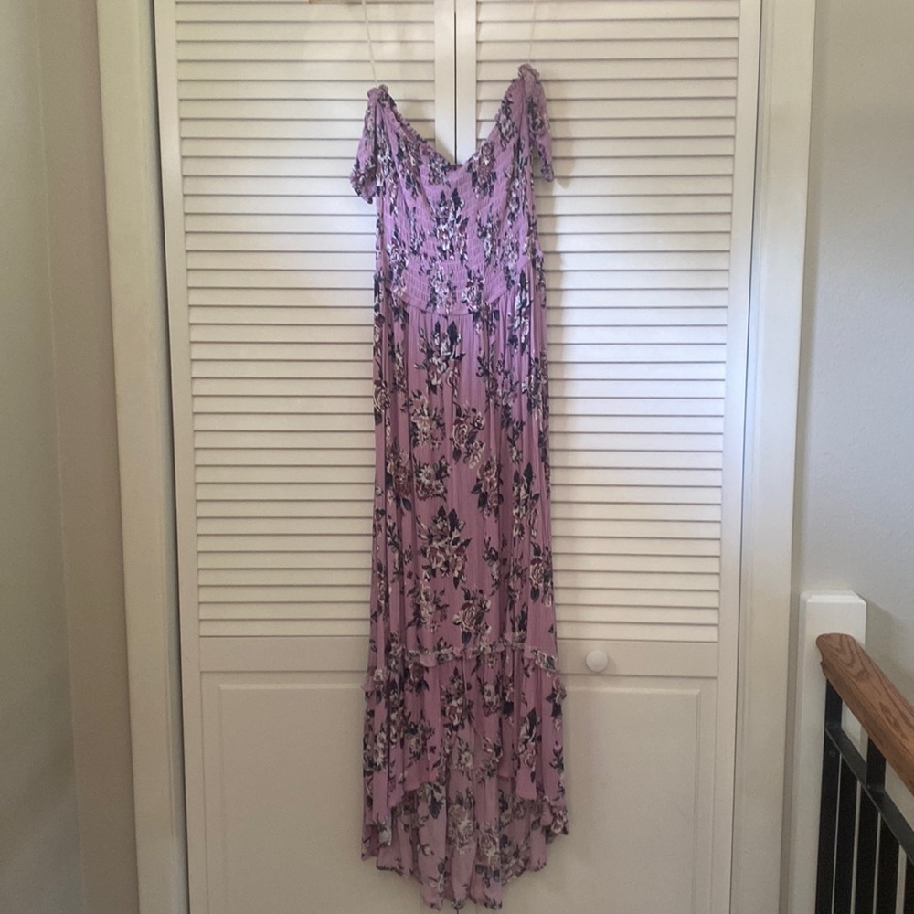 Large Off the shoulder Purple dress